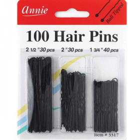 Annie 100 Hair Pins Combo Black  #3317 Annie 100 Hair Pins Combo Black  #3317